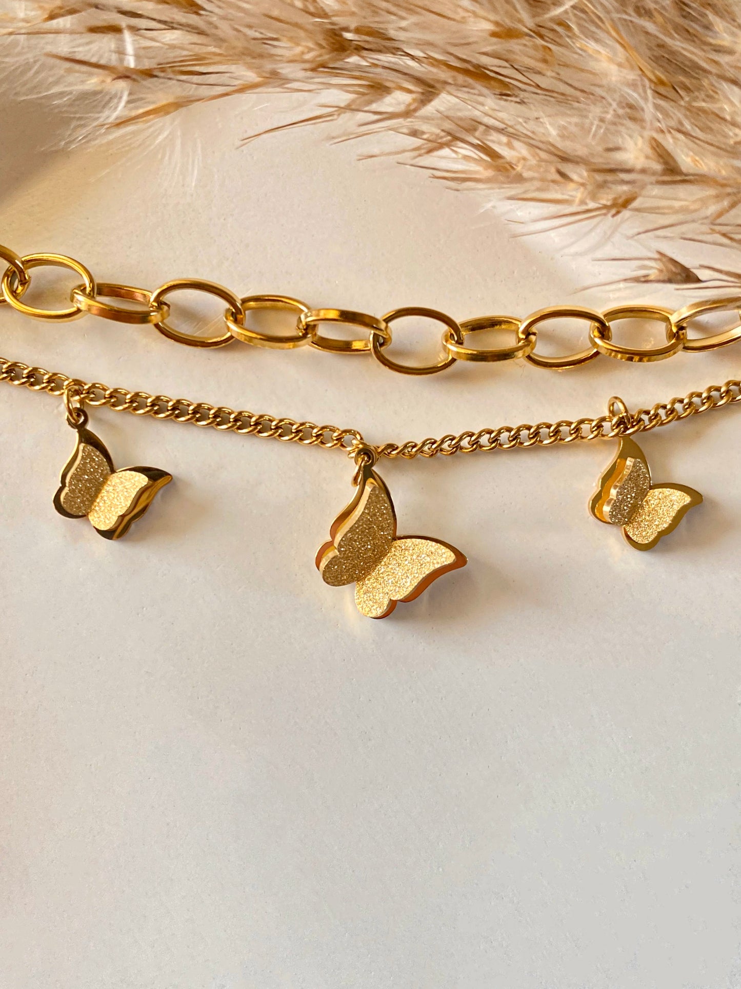 Triple Sugar Crumbs Butterfly Bracelet