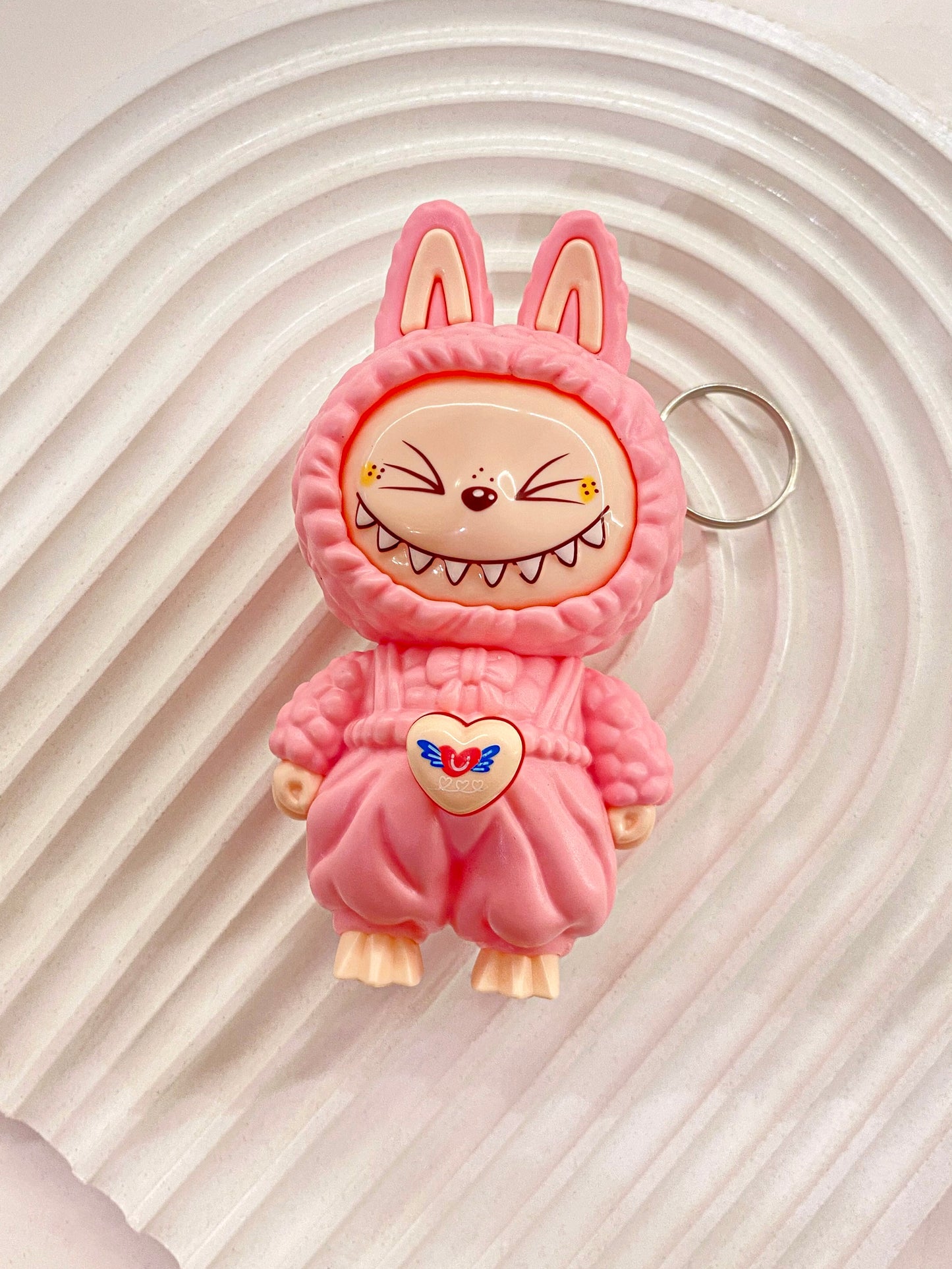 Pink Labubu Keychain