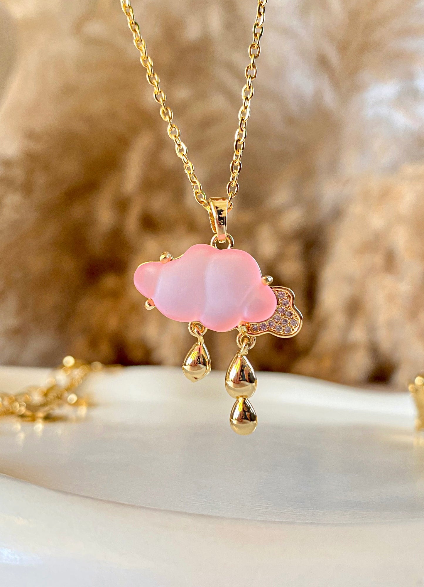 Pink Cloud Necklace