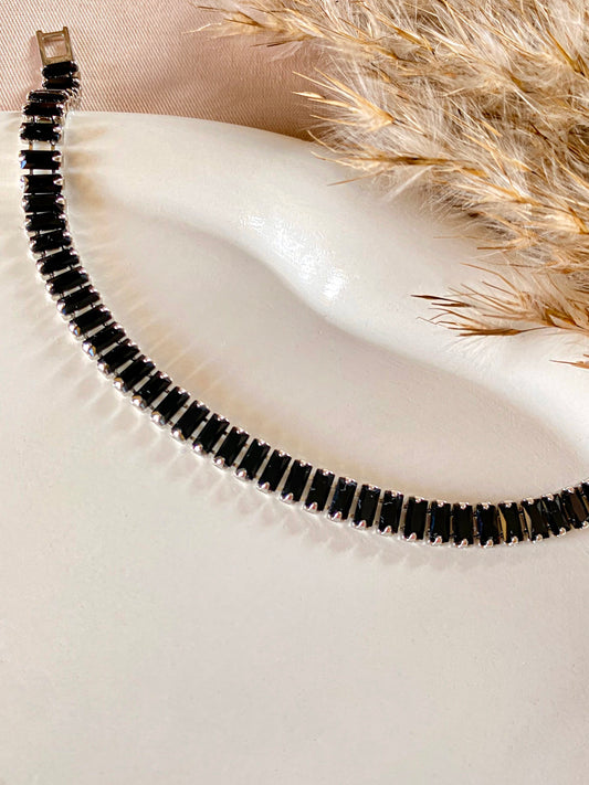 Black Baguette Bracelet