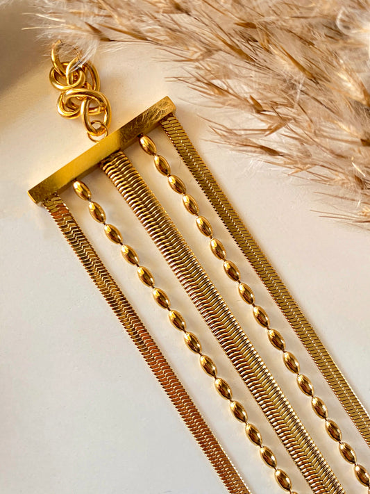 Five Layer Snake Bracelet