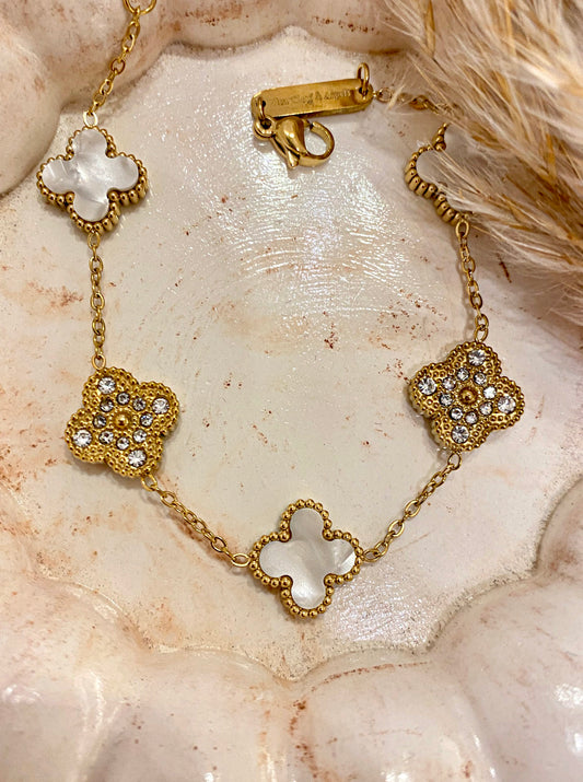 White Van Cleef Straus Bracelet