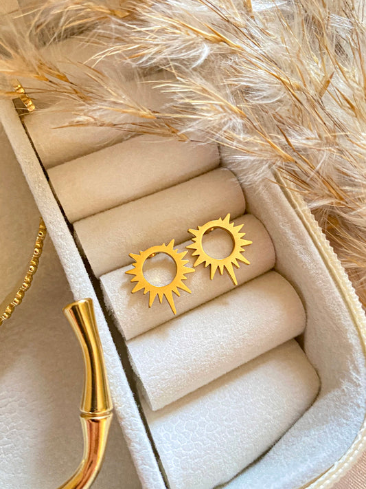 Mini Half Sun Earrings