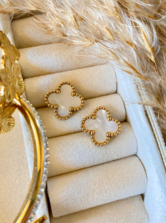 White Van Cleef Earrings