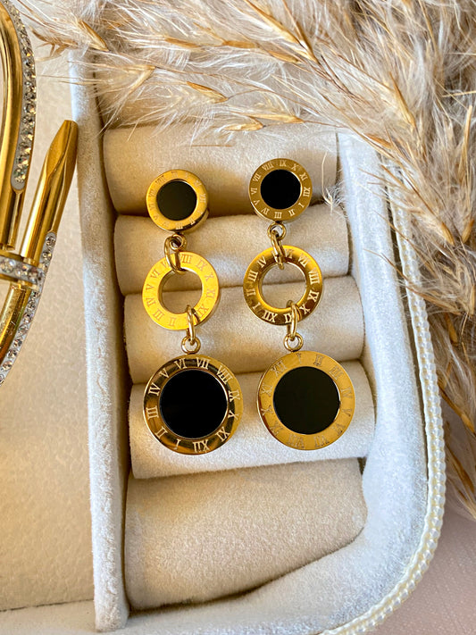 Black Bulgari Earrings