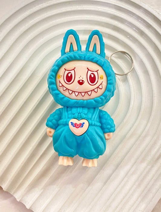 Turquoise Labubu Keychain