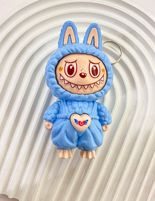 Baby Blue Labubu Keychain