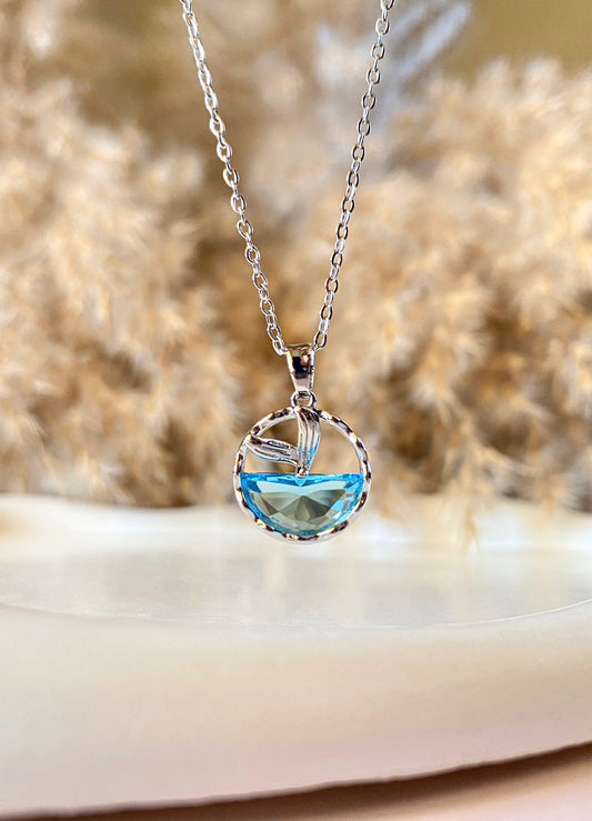 Silver Whale Tail Necklace