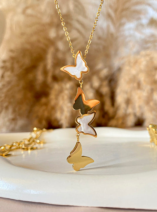 Frosted Wings Necklace