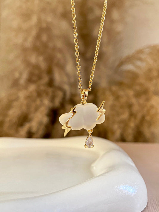 Beige Cloud Necklace