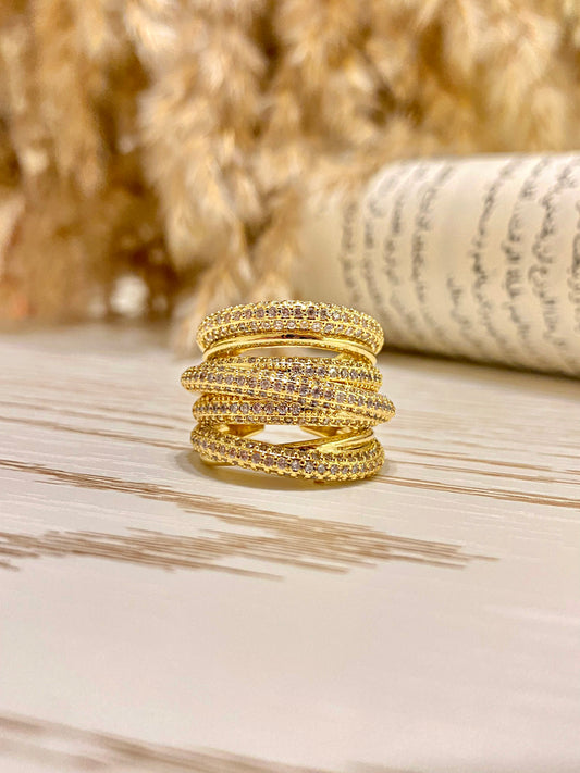 Stacked Sparkle Ring